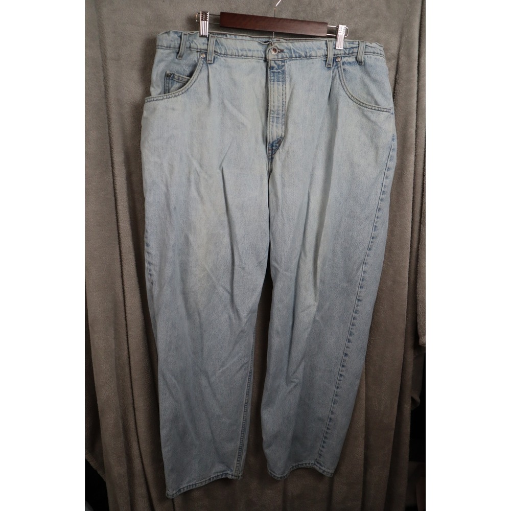 Vintage 90s Levi Strauss & Co. Baggy Jeans Mens Size 42x32 Light Wash Denim